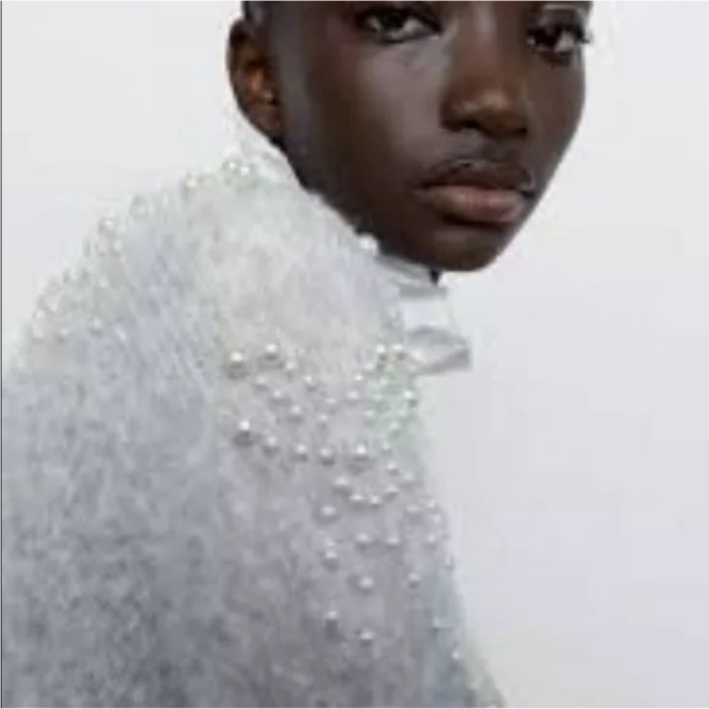 Zara Pearl sweater snow flake